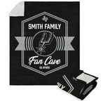 Nba San Antonio Spurs Dominion Personalized Silk Touch Sherpa Throw Blanket 50X60 Inches