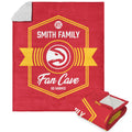 Nba Atlanta Hawks Dominion Personalized Silk Touch Sherpa Throw Blanket 50X60 Inches