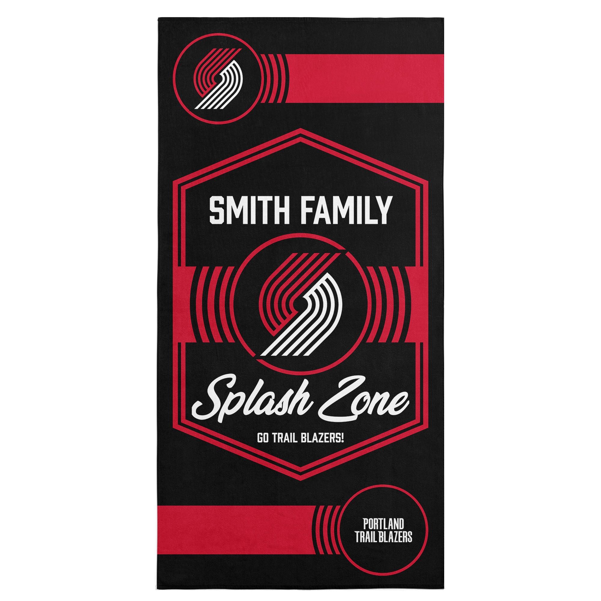 NBA Portland Trail Blazers Dominion Personalized Beach Towel 3060 Inches