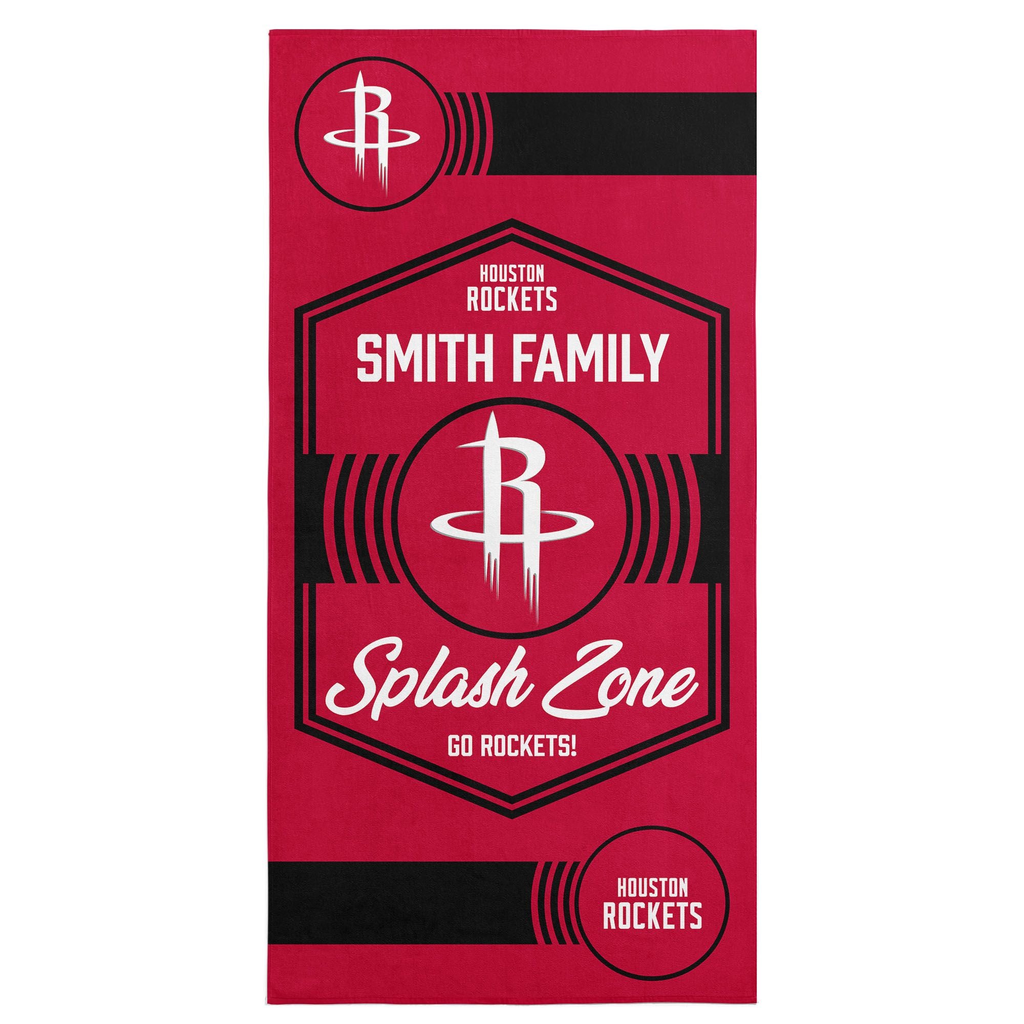 NBA Houston Rockets Dominion Personalized Beach Towel 3060 Inches
