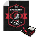 Nba Portland Trail Blazers Dominion Personalized Silk Touch Sherpa Throw Blanket 50X60 Inches