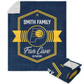 Nba Indiana Pacers Dominion Personalized Silk Touch Sherpa Throw Blanket 50X60 Inches