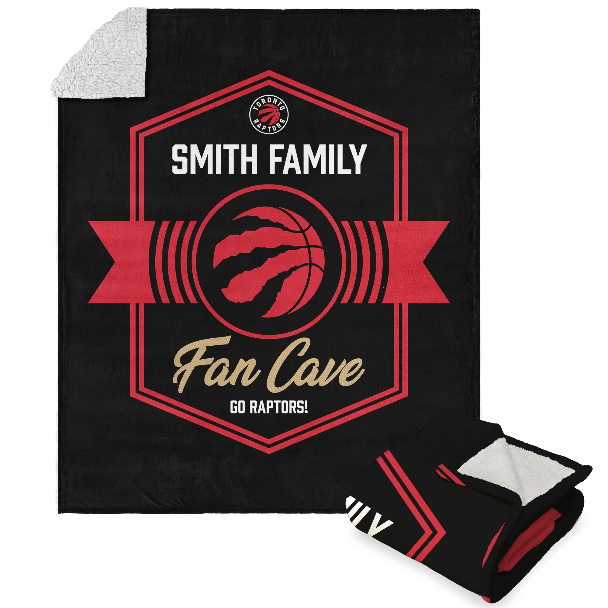 Nba Toronto Raptors Dominion Personalized Silk Touch Sherpa Throw Blanket 50X60 Inches