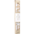 PURE WHITE WITH GOLD by Northern Lights 12 DECORATIVE TAPERS (2 PACK)