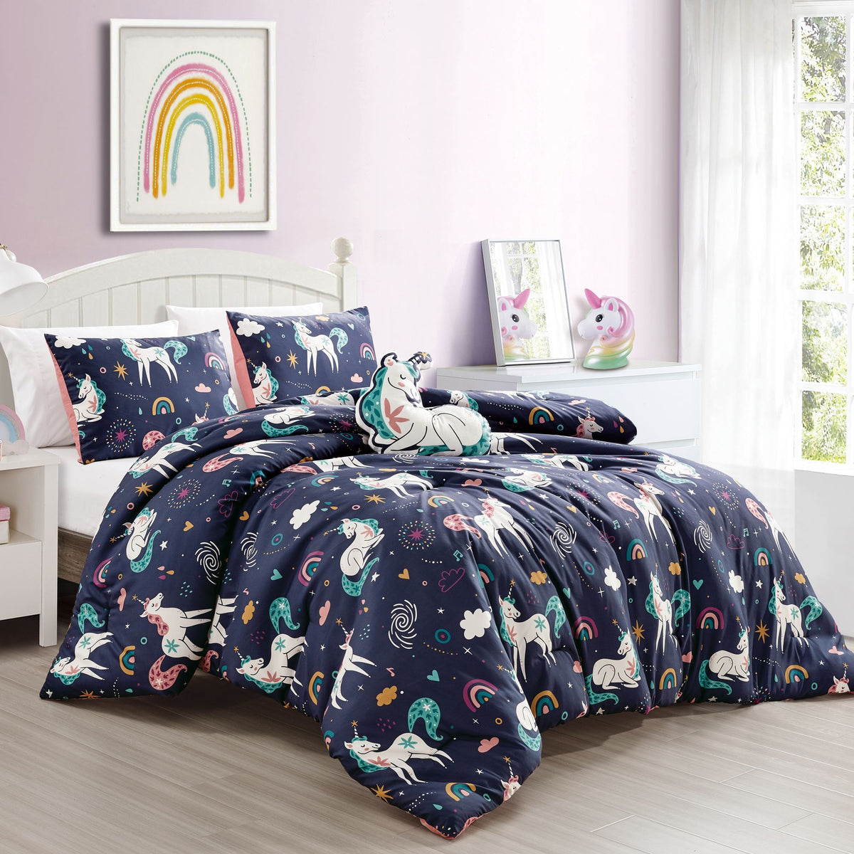 Unicorn Magic 4Pc Comforter Set(D0102Hr7Qn2)
