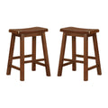 Chestnut Counter Height Stools (Set of 2)