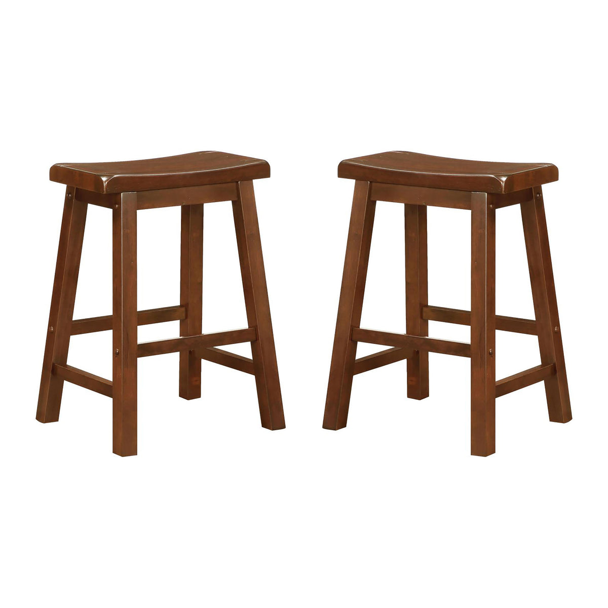 Chestnut Counter Height Stools (Set of 2)