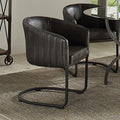 Anthracite and Matte Black Barrel Dining Chair