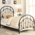 Dark Bronze Metal Twin Bed