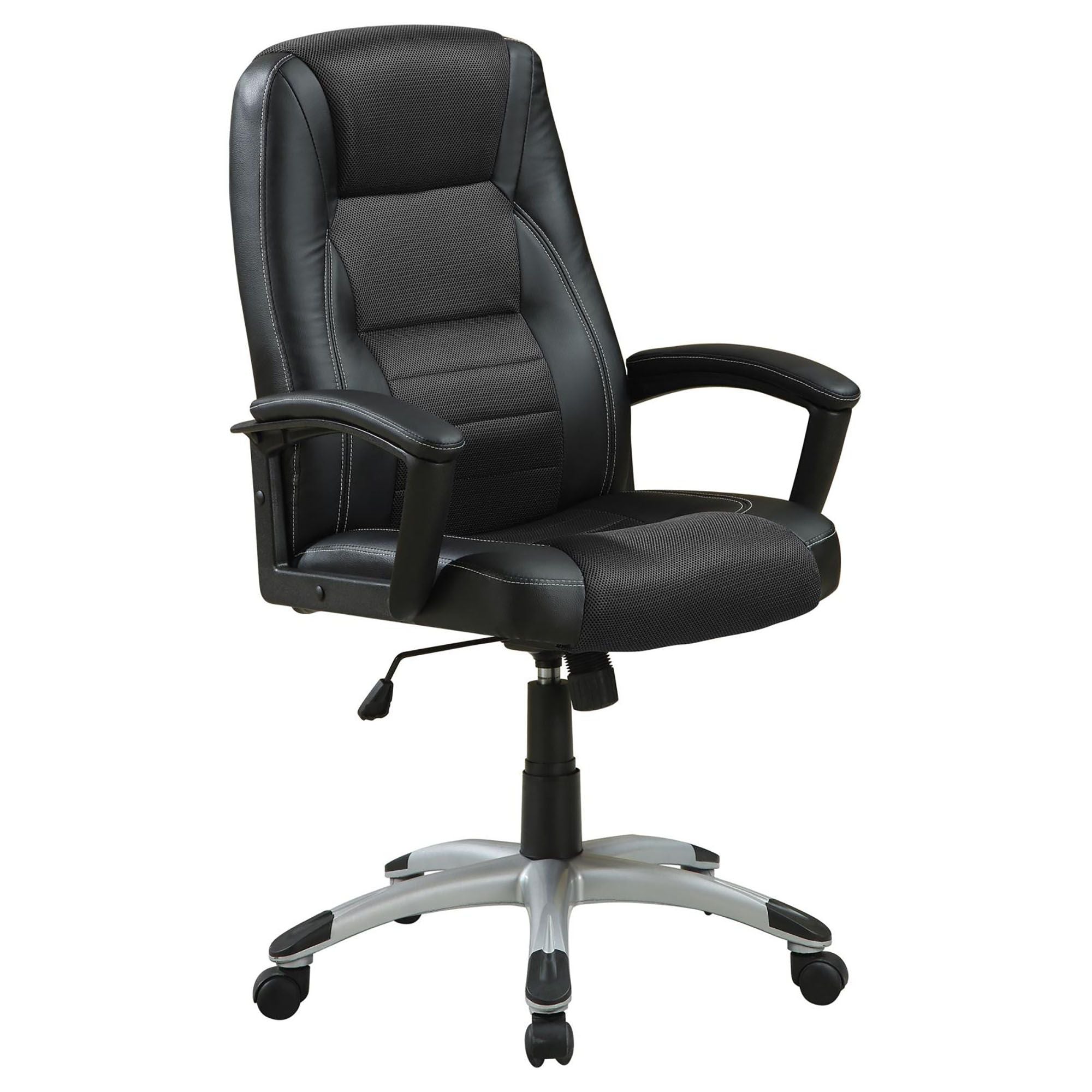 Black Office Chair with Casters