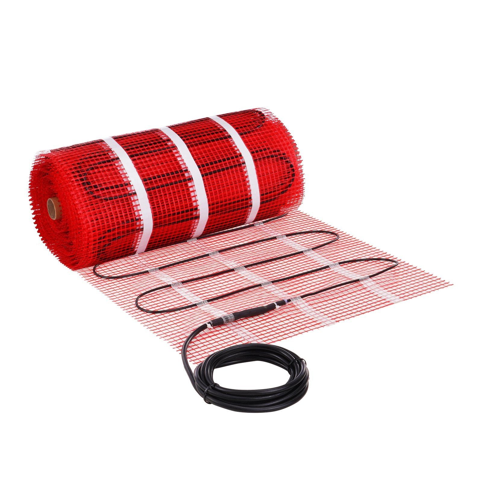 VEVOR Floor Heating Mat, 100 Sq. ft, Electric Radiant In-Floor Heated Warm System with Digital Floor Sensing Thermostat, Include