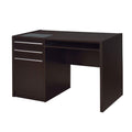 Connect-it Office Desk with Charging Station in Cappuccino