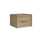 Depot E-Shop Yorktown Floating Nightstand, Space-Saving Design With Handy Drawer And Surface, Macadamia