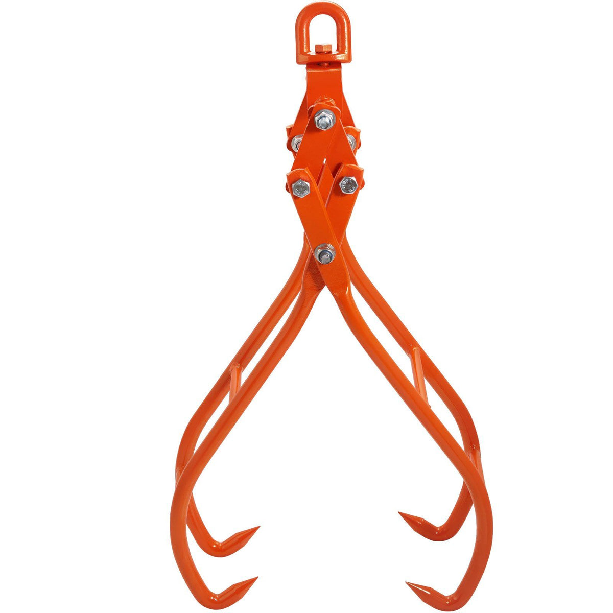 Vevor Timber Claw Hook, 36 Inch 4 Claw Log Grapple For Logging Tongs, Swivel Steel Log Lifting Tongs, Eagle Claws Design With 33