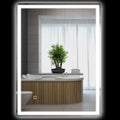 HOMCOM 32 x 24 Dimmable Bathroom Mirror with Lights, 3 Colors & Defogging