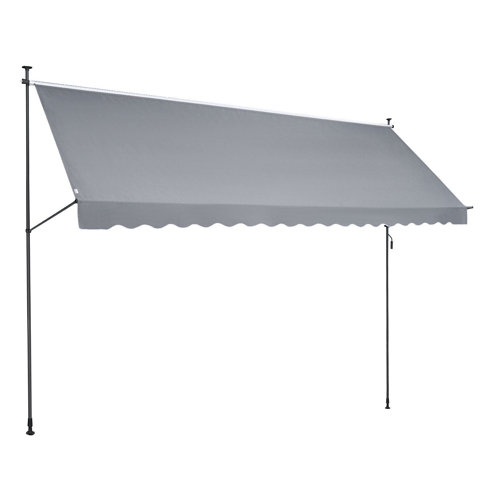 Vevor 178X47' Patio Awning Retractable Awning Sunshade Shelter With Crank Handle