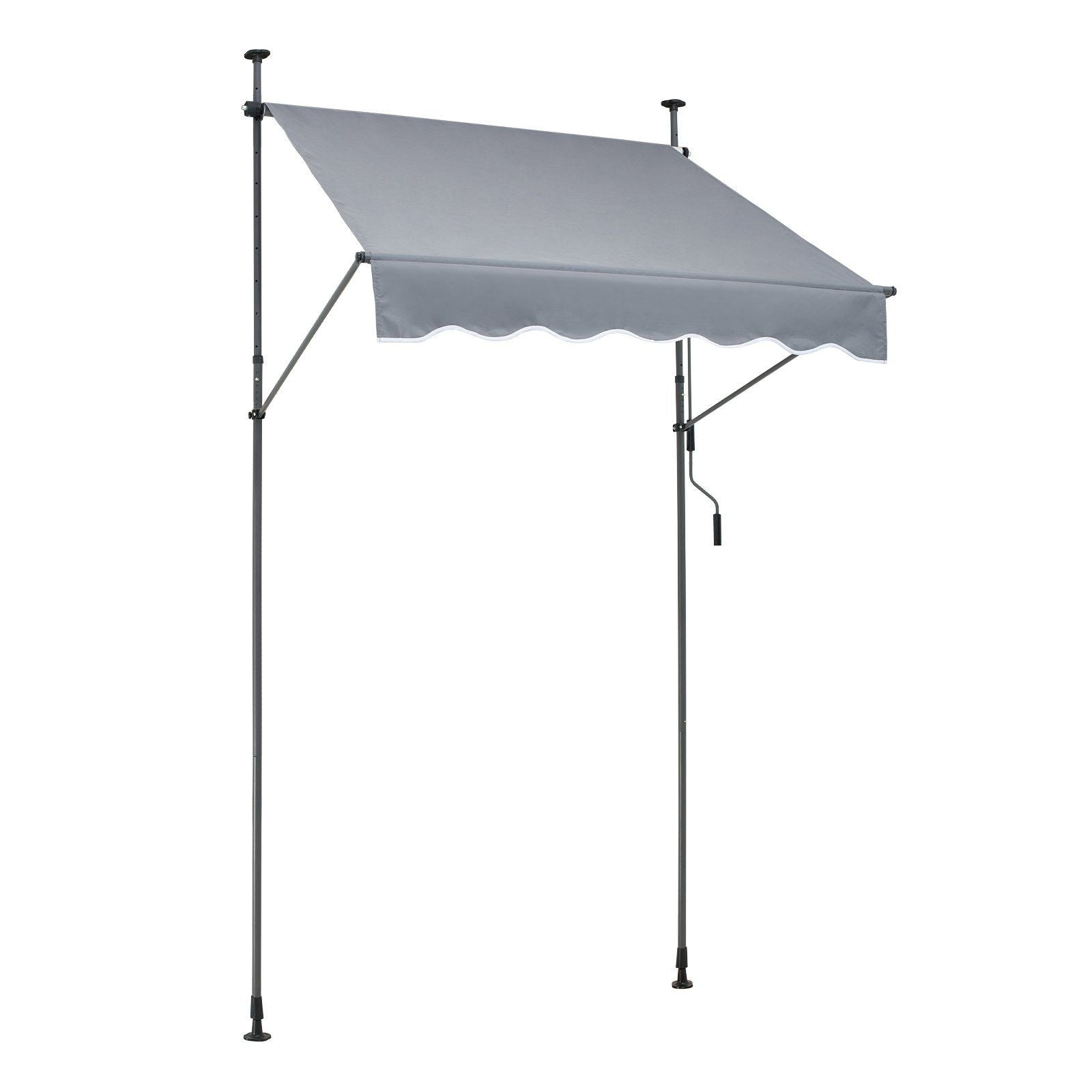 Vevor 59X47' Patio Awning Retractable Awning Sunshade Shelter With Crank Handle