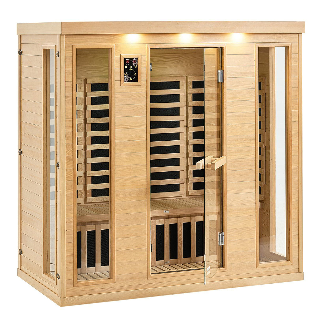 Vevor Far Infrared Wooden Sauna Room Home Sauna Spa For 3 To 4 Person 2580W
