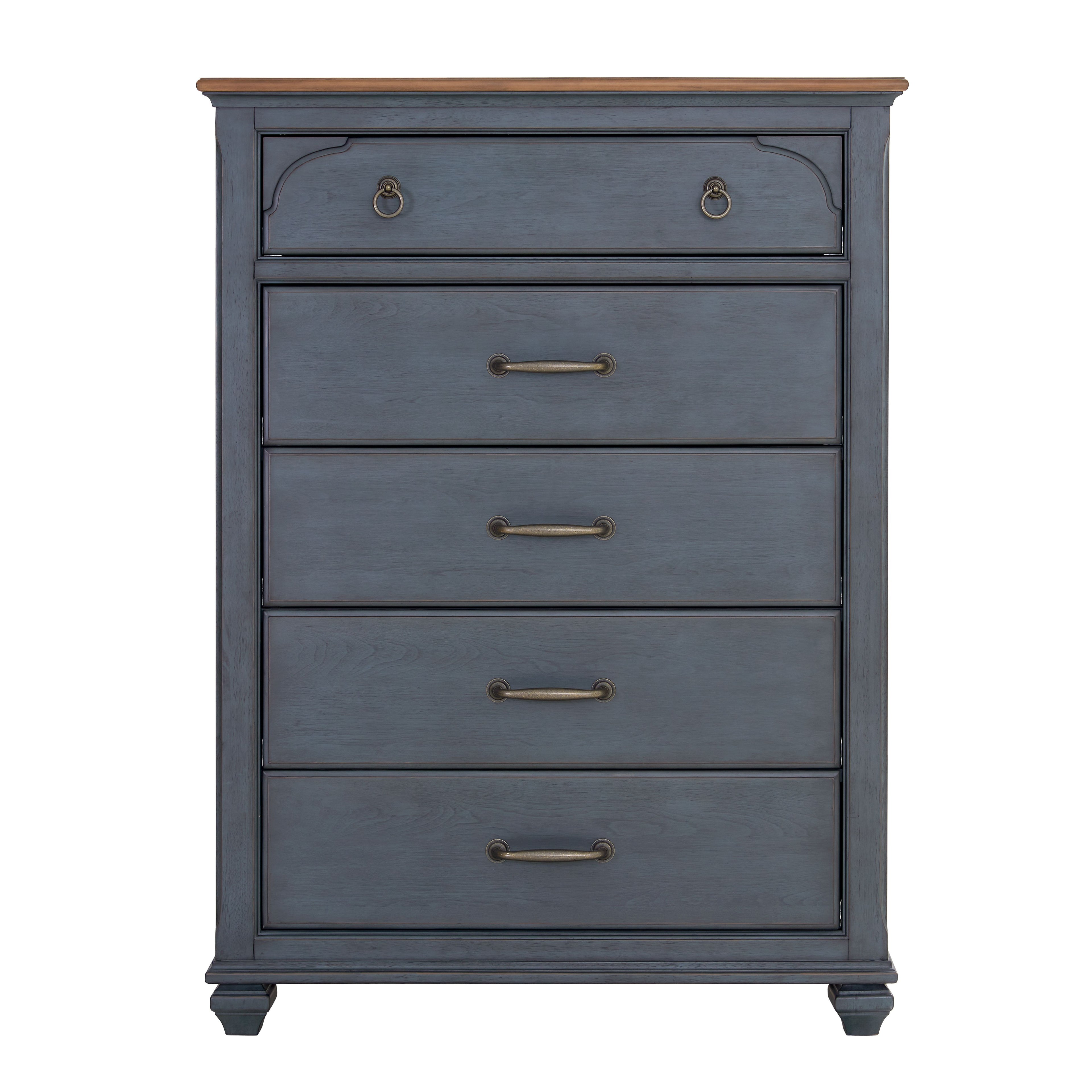 Bridgevine Home Americana Chest, No Assembly Required, Corduroy Blue Finish