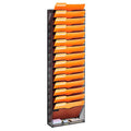 Vevor Hanging Wall Files Organizer, 16-Tier Vertical Wall File Holder, Metal Wall Mounted Magazine Mail Paper Document Storage F
