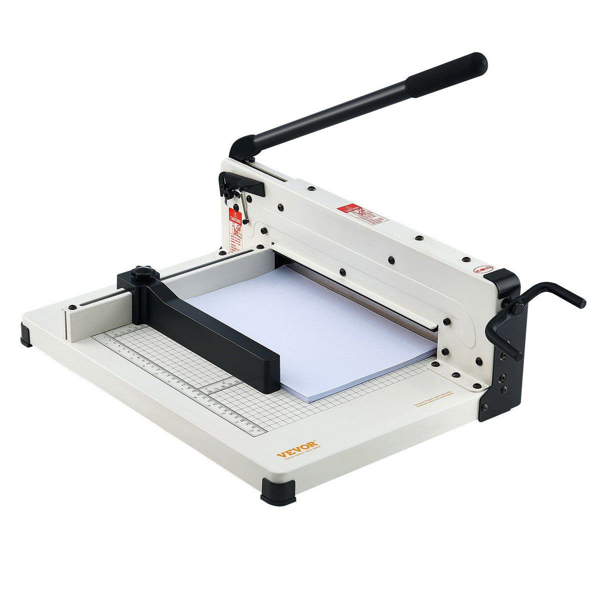 Vevor Heavy Duty Paper Cutter, 12' Industrial Commercial Guillotine Paper Cutter For A4 Paper, 400 Sheet Capacity, Solid Steel