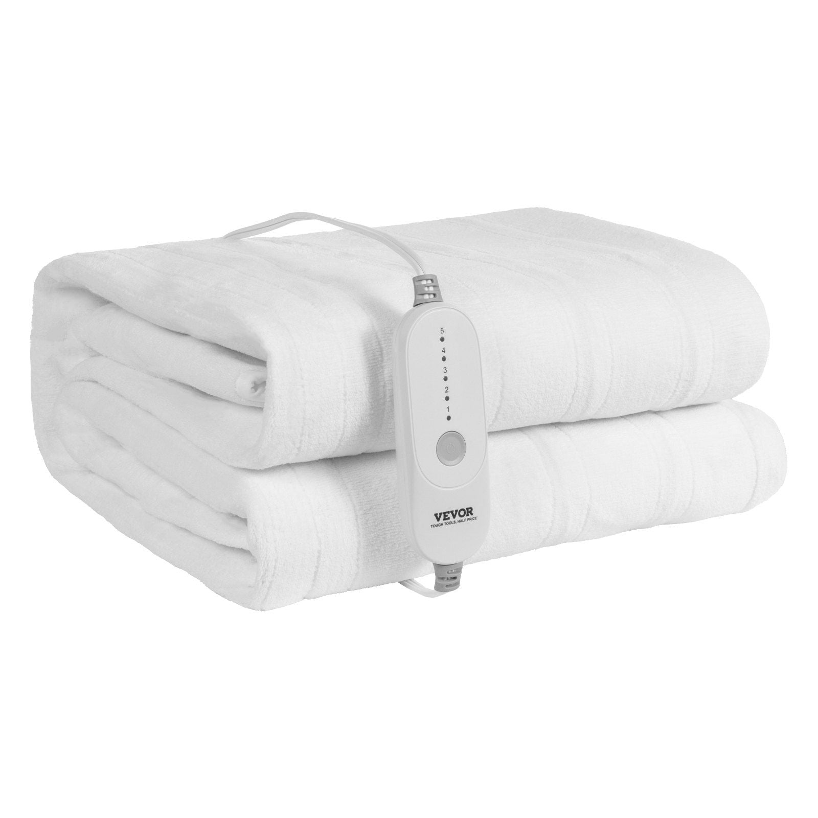 Vevor Heated Mattress Pad 60X80 In Queen Electric Warmer Coral Fleece Auto Off