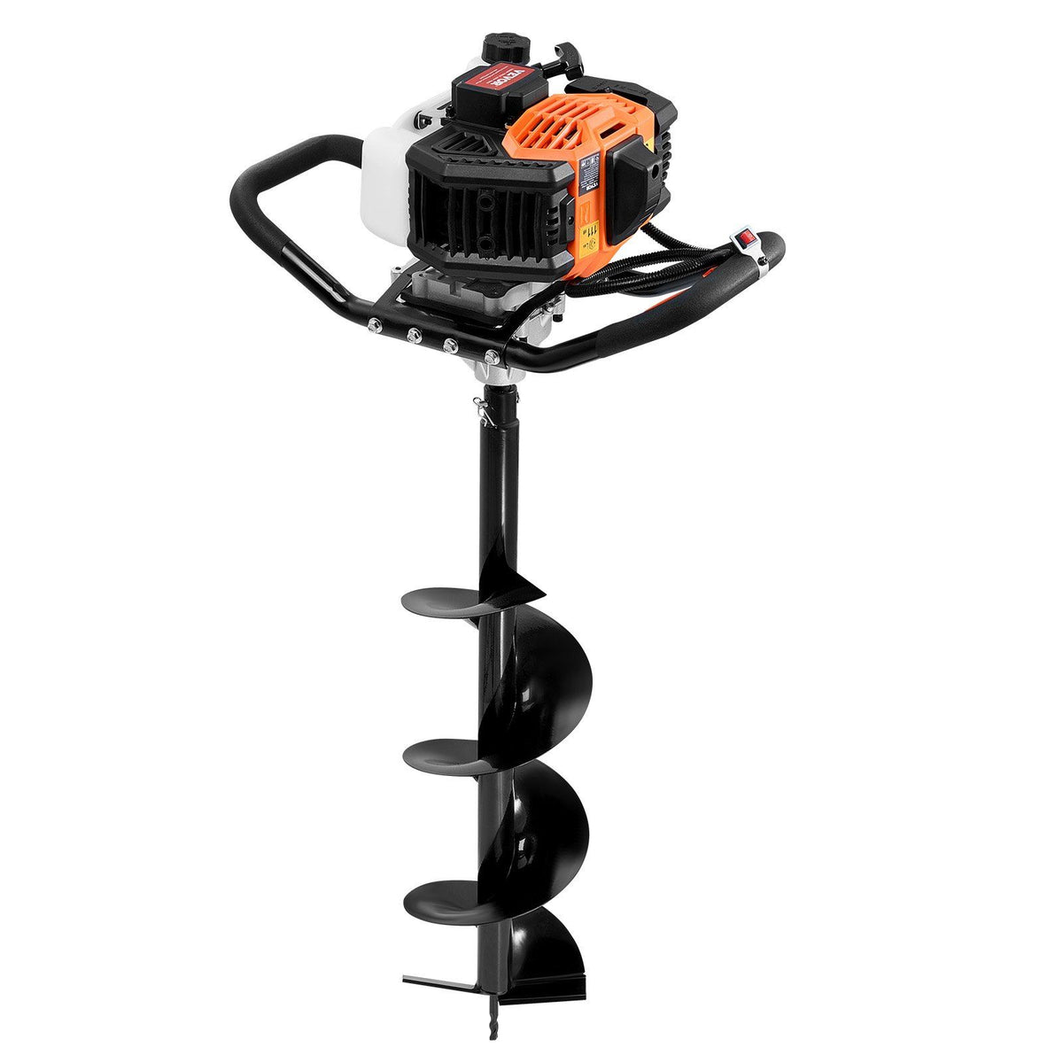 Vevor Gas Post Hole Digger 52Cc 1450W With 8' Drill Bits & 1 Extension Rod