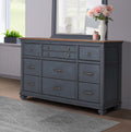 Bridgevine Home Americana Dresser, No Assembly Required, Corduroy Blue Finish