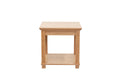 Bridgevine Home Topanga 24 inch End Table, No Assembly Required, Natural Finish