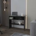 Black Console Table with Open Storage