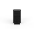 Bridgevine Home Stardust 14 inch Chariside Table, No Assembly Required, Black Finish