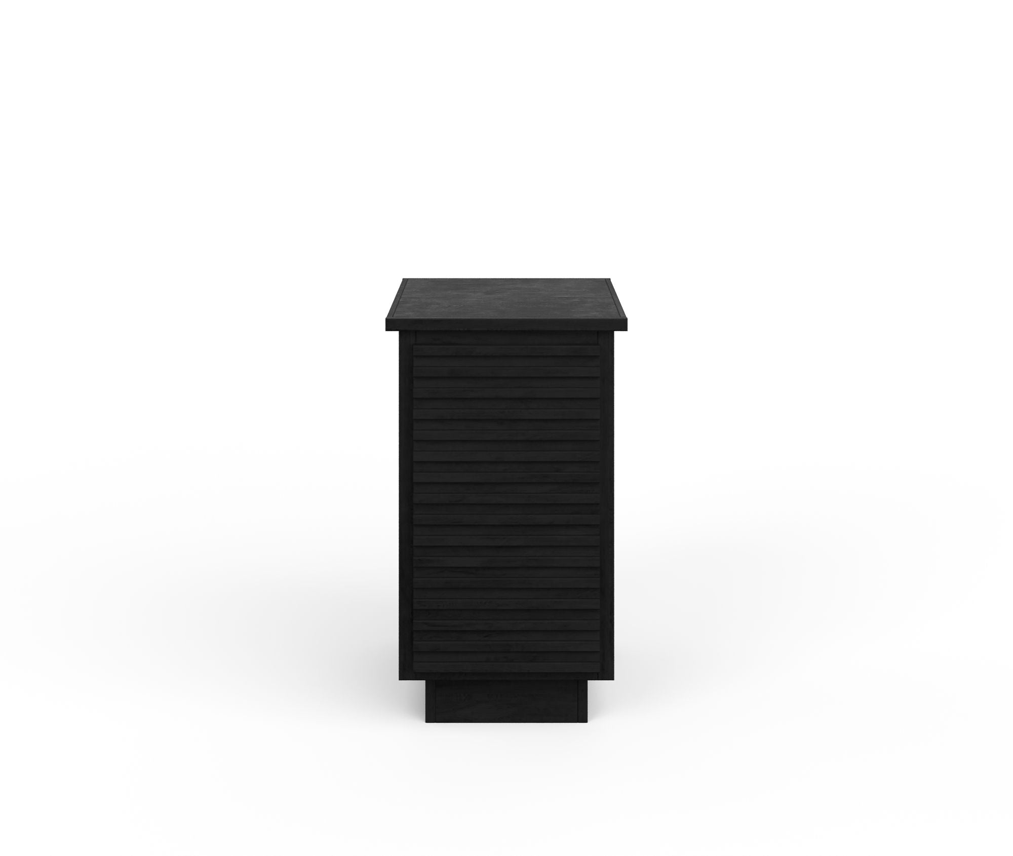 Bridgevine Home Stardust 14 inch Chariside Table, No Assembly Required, Black Finish