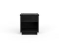 Bridgevine Home Stardust 24 inch End Table, No Assembly Required, Black Finish