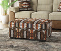 Wallace & Bay Fangio Brown Storage Ottoman