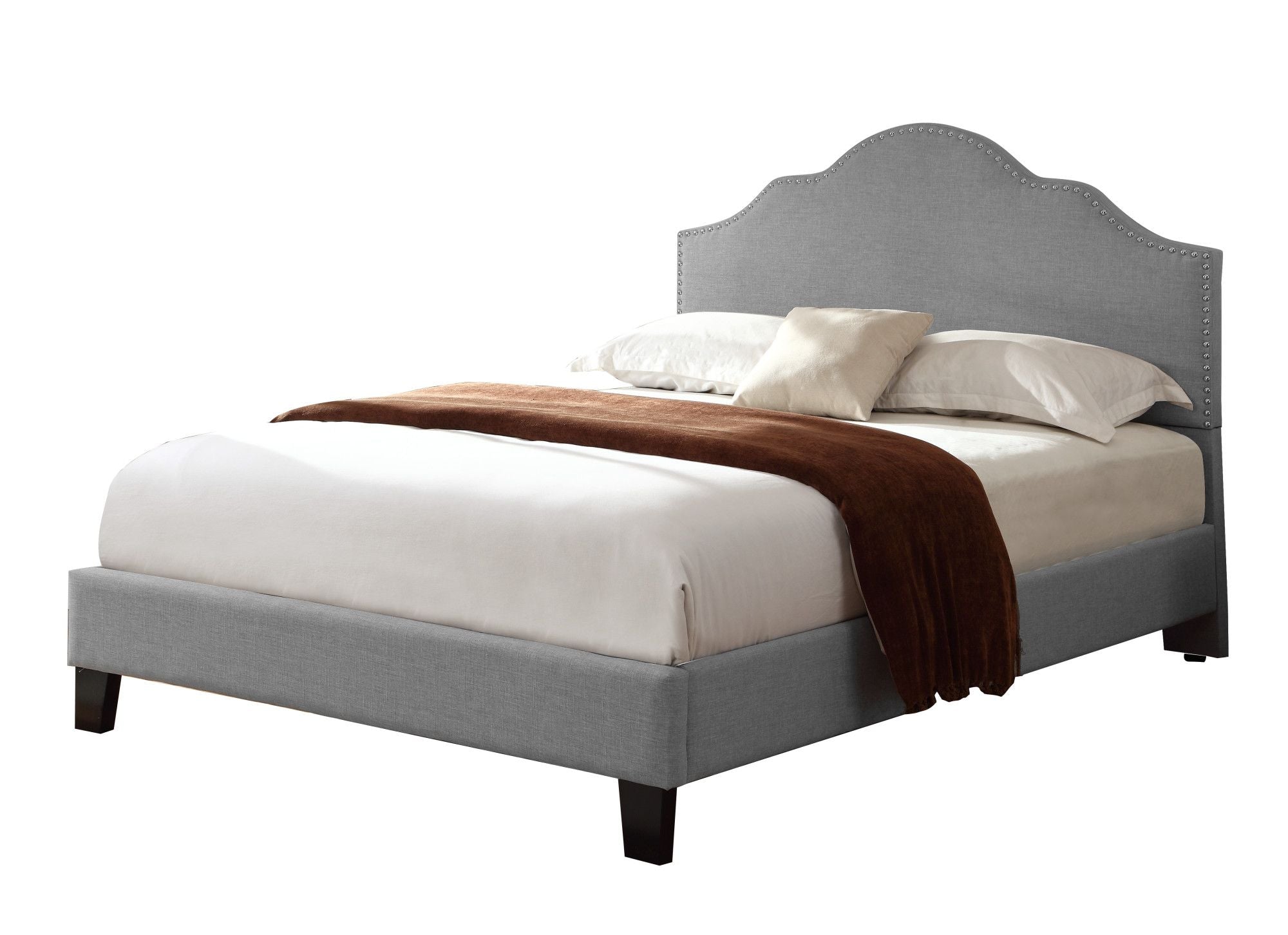 Wallace & Bay Kopa Gray Full Upholstered Bed