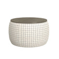 Wallace & Bay Revel White Storage Ottoman