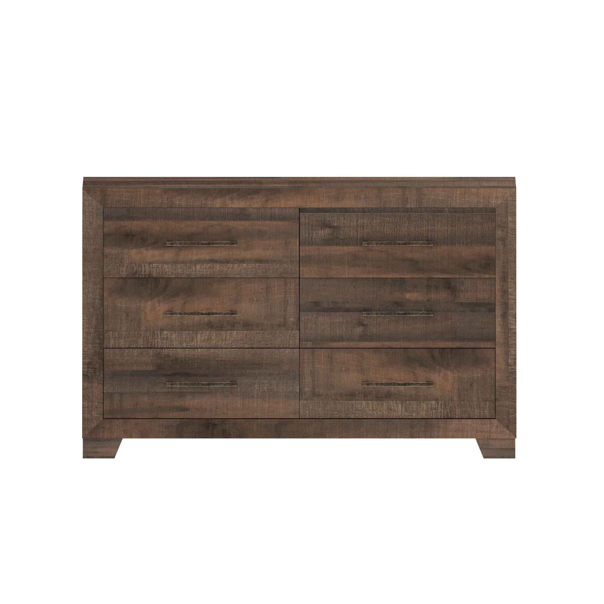 Wallace & Bay Plinz Brown 6-Drawer Dresser