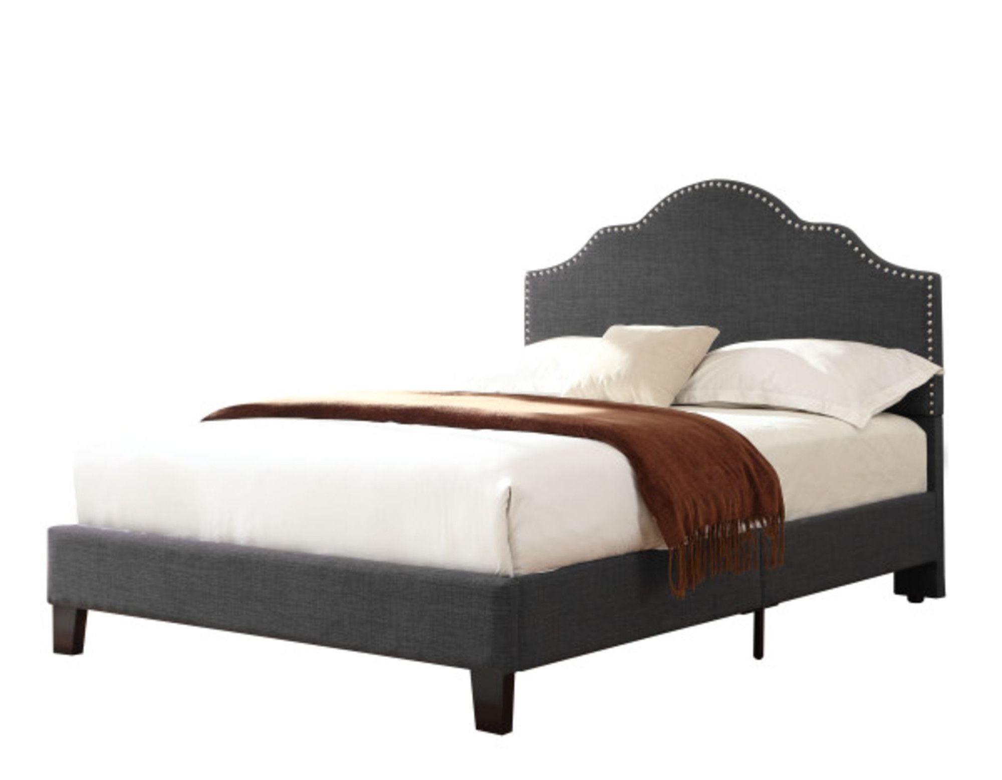 Wallace & Bay Kopa Gray King Upholstered Bed