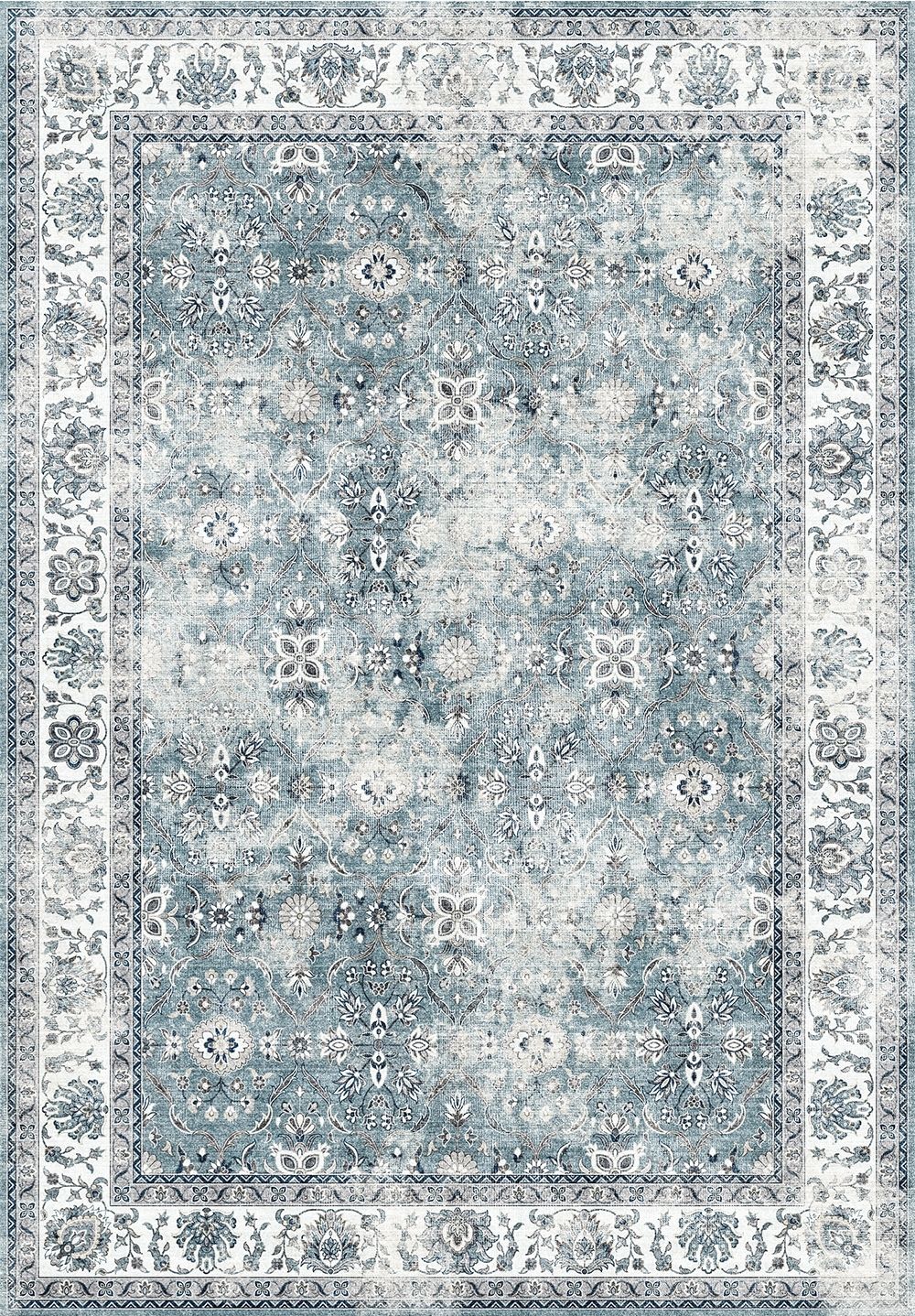 TOUCAN K4640A-19 - 5 x 7 Washable Non-Slip Area Rug