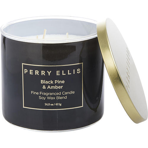 PERRY ELLIS BLACK PINE & AMBER by Perry Ellis CANDLE 14.5 OZ(D0102HXKS3J.)