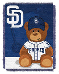 Padres OFFIcIAL Major League Baseball Field Bear Baby 36x 46 Triple Woven Jacquard Throw by The Northwest company(D0102HXP0JU)
