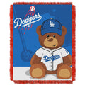 Dodgers OFFIcIAL Major League Baseball Field Bear Baby 36x 46 Triple Woven Jacquard Throw by The Northwest company(D0102HXP0LU)