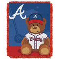 Braves OFFIcIAL Major League Baseball Field Bear Baby 36x 46 Triple Woven Jacquard Throw by The Northwest company(D0102HXP0QW)