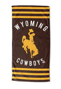 Wyoming Official Collegiate 'Stripes' Beach Towel(D0102Hxv13G.)