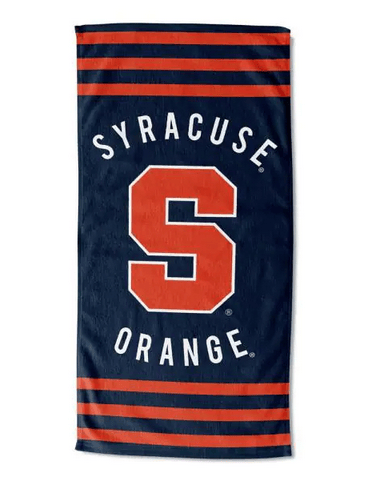 Syracuse OFFICIAL Collegiate Stripes Beach Towel(D0102HXV1ZW.)