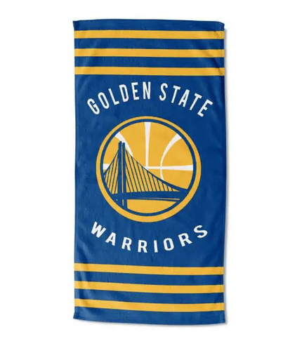 Warriors OFFICIAL National Basketball Association, Stripe 30x 60 Beach Towel - by The Northwest Company(D0102HXV6BG.)