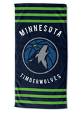 Timberwolves OFFICIAL National Basketball Association, Stripe 30x 60 Beach Towel - by The Northwest Company(D0102HXV6CV.)