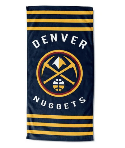 Nuggets OFFICIAL National Basketball Association, Stripe 30x 60 Beach Towel - by The Northwest Company(D0102HXV6LA.)
