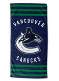 Canucks OFFICIAL Stripe Beach Towel(D0102HXV6WY.)