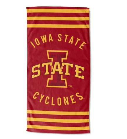 IowaState OFFICIAL Collegiate Stripes Beach Towel(D0102HXVYWA.)